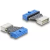 DELOCK Adapter USB 5 Gbps 20‑Pin Header (Pfostenbuchse) auf USB‑B 5Gbps