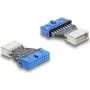 DELOCK Adapter USB 5 Gbps 20‑Pin Header (Pfostenbuchse) auf USB‑B 5Gbps
