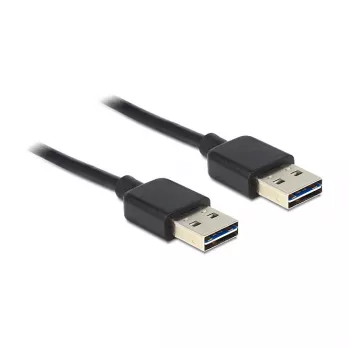 USB-Kabel DeLOCK 1m USB 2.0 A Schwarz