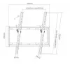 Sunne 32-55-ET neigbare TV-Wandhalterung, 32-55 Zoll (81-140 cm), max. 35 kg, Schwarz