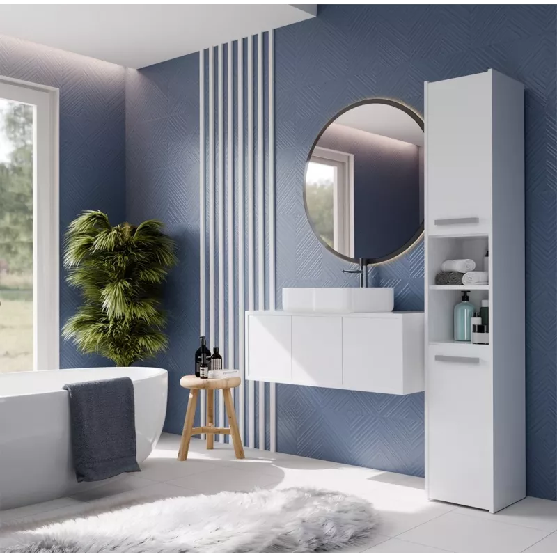 Topeshop S30 weißer Badschrank Weiß