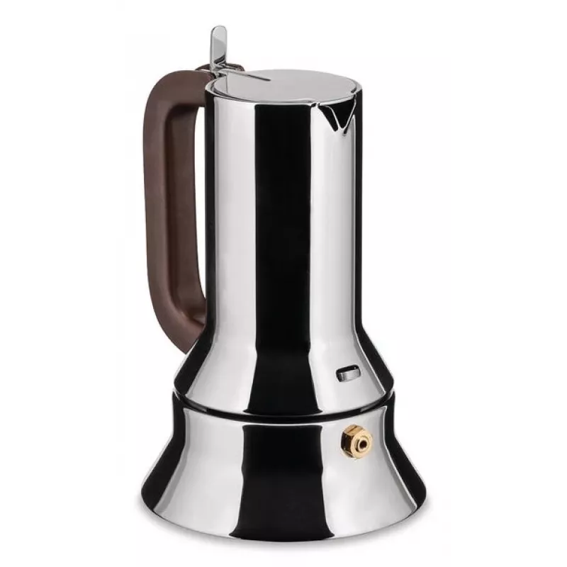 Alessi 9090/3 Espressokocher, 3 Tassen, für Induktion, Edelstahl
