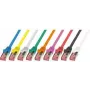 LogiLink CQ2077S RJ45 Netzwerkkabel, Patchkabel CAT 6 S/FTP 5,00 m gelb flammwidrig, mit Zugentlastung