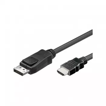 Good Connections HDMI 5 m, 5 m, HDMI, DisplayPort, Stecker, Stecker, Schwarz
