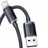 Baseus Crystal Shine Kabel USB auf Lightning, 2,4A, 2m (schwarz)