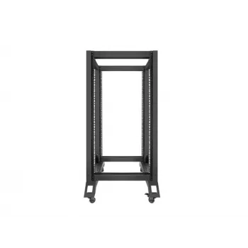 Freistehendes Rack LANBERG OR01-6822-B 22U, 600 mm B x 800 mm T, schwarz, 600 kg Tragfähigkeit