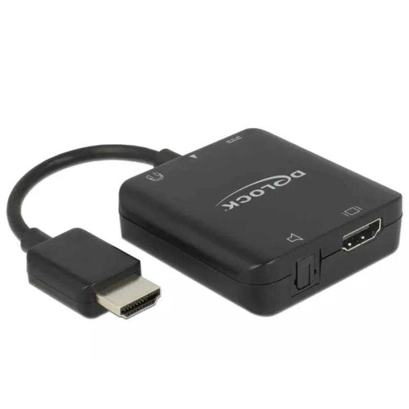 Delock HDMI Audio Extractor 4K 60 Hz, kompakt (63276)