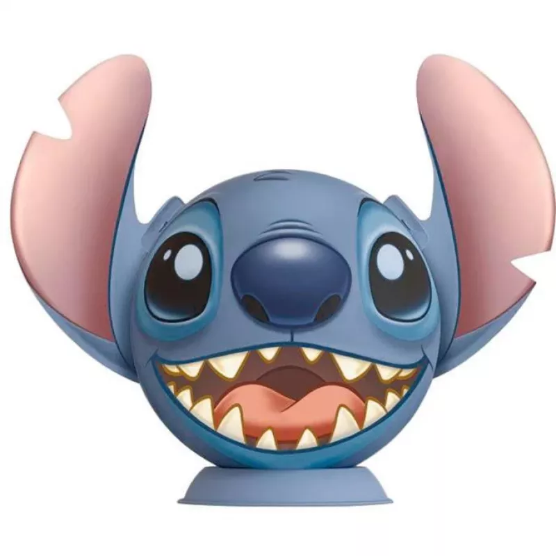 Ravensburger 11574 Disney Stitch 3D-Puzzleball mit Ohren, 77 Teile, ab 6 Jahren