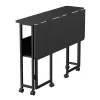 Klapptisch Maclean, schwarz, mobil 100x58 cm, max. 50 kg, MC-126 B
