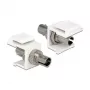 Delock 86348 Keystone-Modul ST Simplex Adapter, Weiß