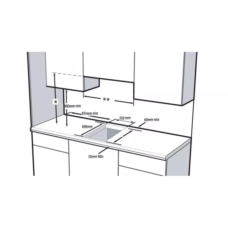 Beko HDCC32200X Kochfeld Einbau-Zonen-Induktionskochfeld 2 Zone(n)