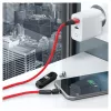 USB-Kabel RealPower MagneticCharge3 1m USB A Schwarz Blau Rot