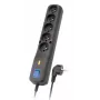 Lestar 5w Lv-530wa, Überspannungsschutz, 2,5 m, Schwarz Lv-530w G-a K. Cz 2,5m