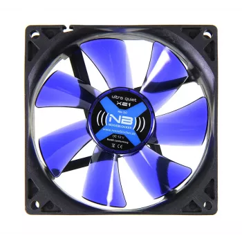 Computer-Gehäuselüfter NoiseBlocker BlackSilentFan XE1 92 mm, 1500 U/min, 17 dB, 50 m³/h, 4 V, Schwarz