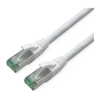 ROLINE RM Patchkabel Cat.6A S/FTP (PiMF), weiß, 0,3 m