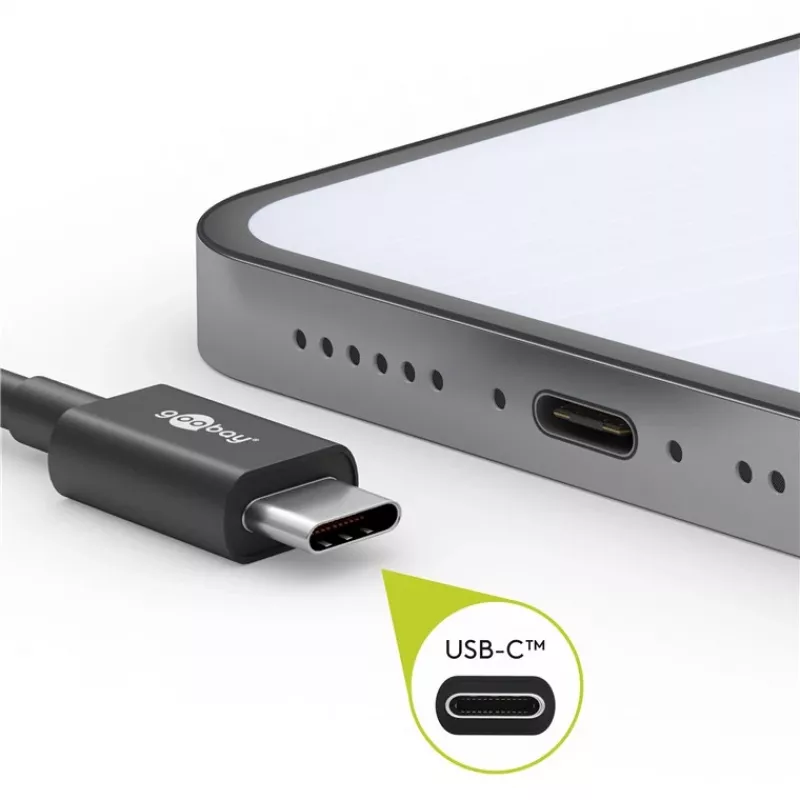 Goobay USB-C Lade- und Synchronisationskabel, 0,5 m | 66315