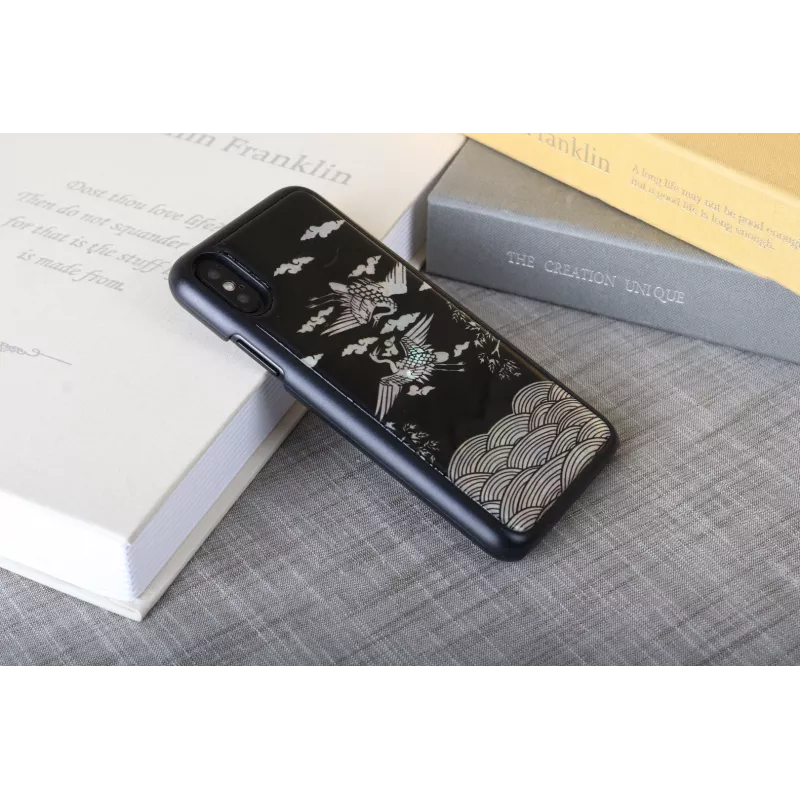 iKins Crane Hülle für iPhone XS/X, Schwarz, K1697J