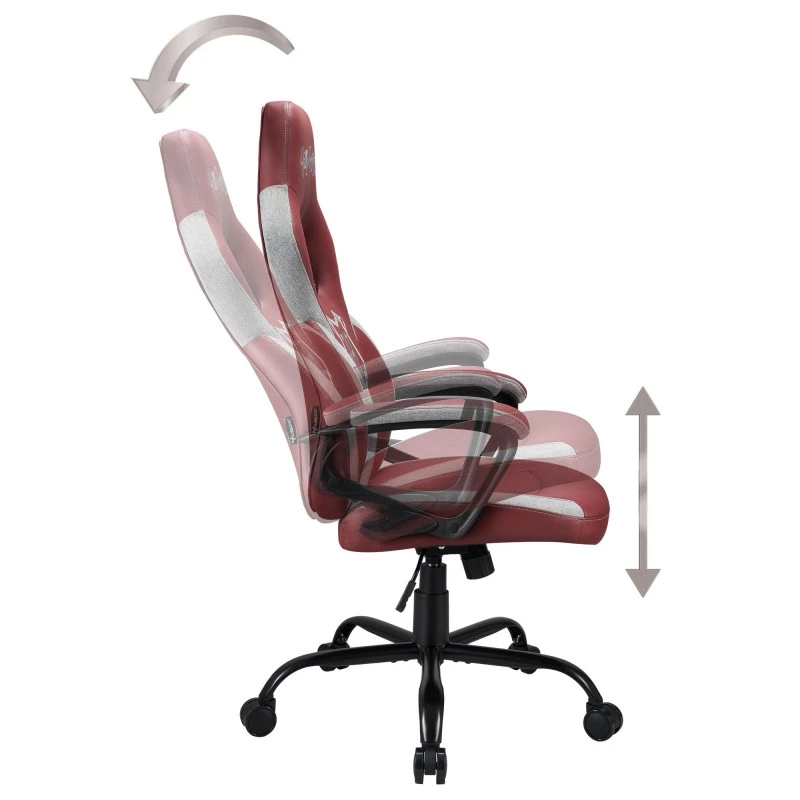 Subsonic SA5642-H1 Bürostuhl Gepolsterter Sitz Gepolsterte Rückenlehne Braun Weiß