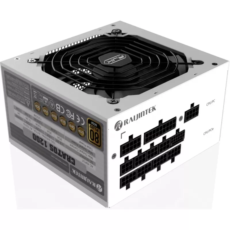 CRATOS 1200 Weiß, PC-Netzteil Weiß, Kabelmanagement, 1200 Watt