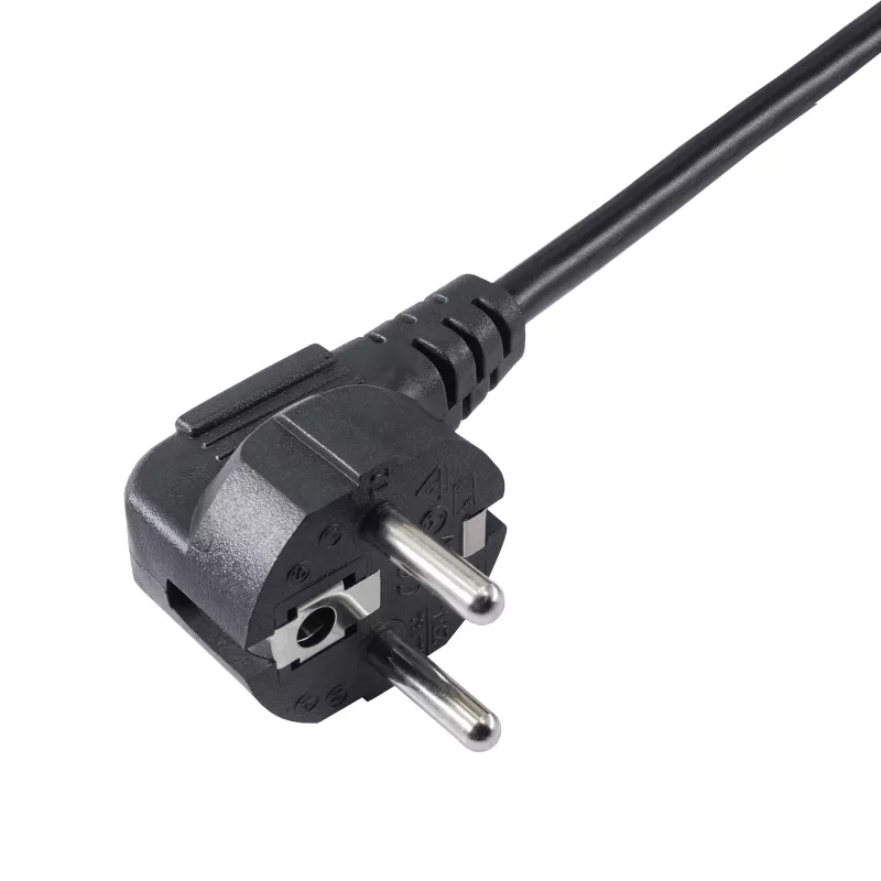 Akyga AK-PC-05A Netzkabel CEE 7/7 auf IEC C13, 5 m, schwarz