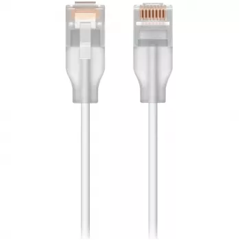 Netzwerk-Patchkabel UBIQUITI UACC-Cable-Patch-EL Cat6 RJ-45 2.5GbE PoE++ 0,15 m durchscheinend weiß (24 Stk.)