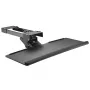 Maclean MC-757 Tastaturhalterung für unter den Tisch, Stahl, max. 2 kg, schwarz