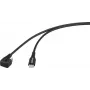 Renkforce USB 2.0 USB-C Stecker Kabel, 180 Grad gedreht, Schwarz (RF-6721078)