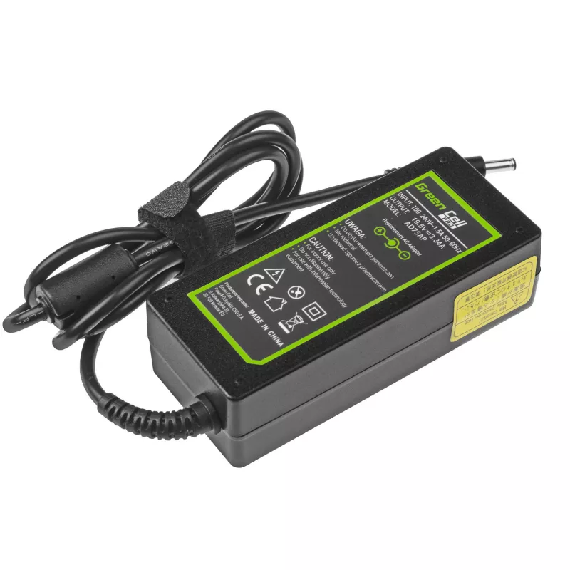 Netzteil Green Cell AD75AP 65W 19,5V 3,34A für Dell-Laptops, innen, schwarz
