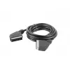 Lanberg CA-EUEU-10CC-0018-BK SCART-Kabel, SCART auf SCART 21-polig, 1,8 m, Schwarz