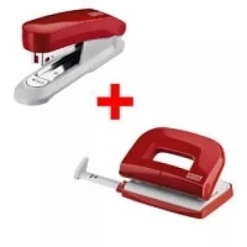 Tacker NOVUS E15+ mit Locher E210, rot