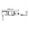 Bosch GWB 10 RE Professional 0601132703 Winkelbohrmaschine, 400 W, 1.300 U/min, 5,5 Nm, Zahnkranzbohrfutter, blau/schwarz