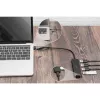 Digitus DA-70235 4-Port-USB-3.0-Hub Slim Line mit USB-C-Adapter, 5 Gbit/s