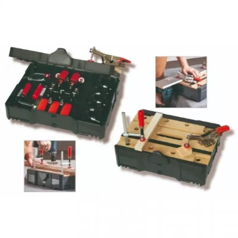 Spannpratze BESSEY STC-S-MFT Schwarz Rot Silber Holz 14 Stück