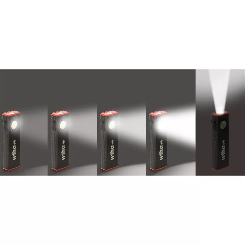 Wiha 45701 Handleuchte 800 lm, Schwarz, mit Boost-Funktion