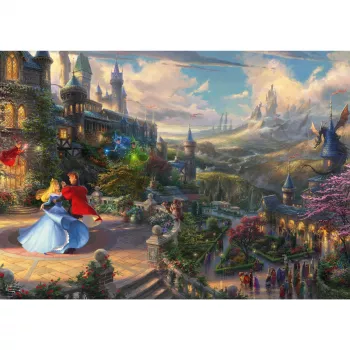 Jigsaw puzzle Schmidt Spiele Thomas Kinkade Studios Disney Dreams Collections Dornröschen 1000 Stück