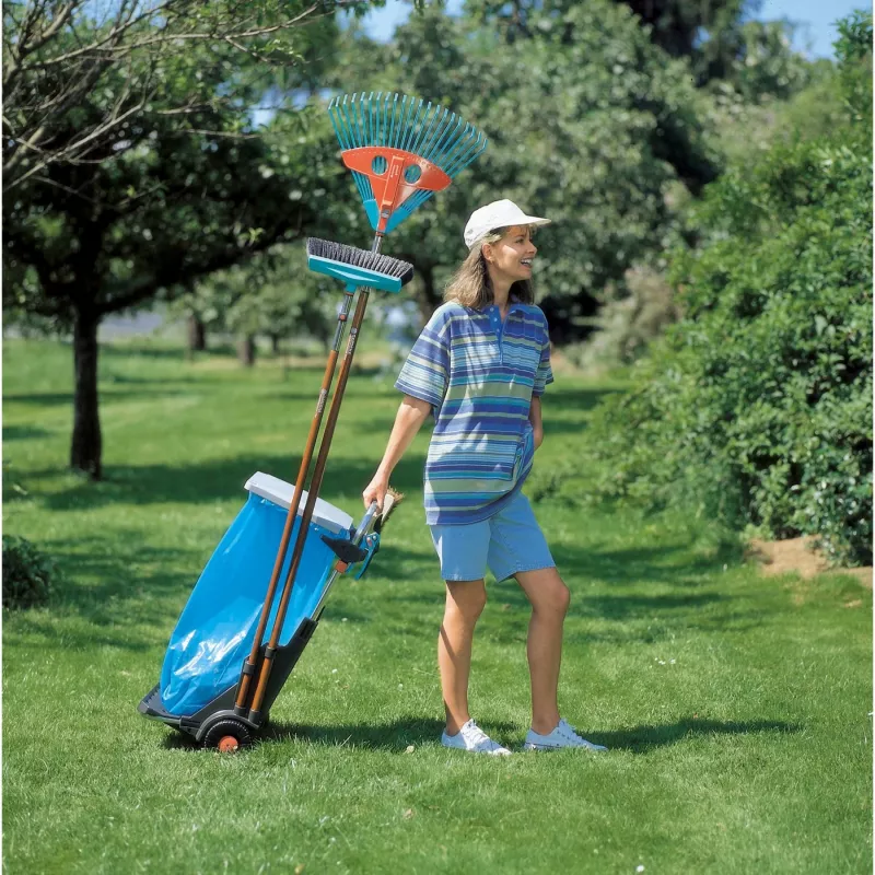 Gardena 232-20 Garden Mobile Gartenabfallwagen mit Sackhalter, Deckel und Sack