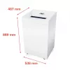 HSM Pure 630 Aktenvernichter, 130 l, 3,9 mm