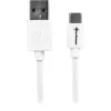 USB-Adapterkabel Sharkoon USB 2.0 A auf USB-C 1,5 m, weiß