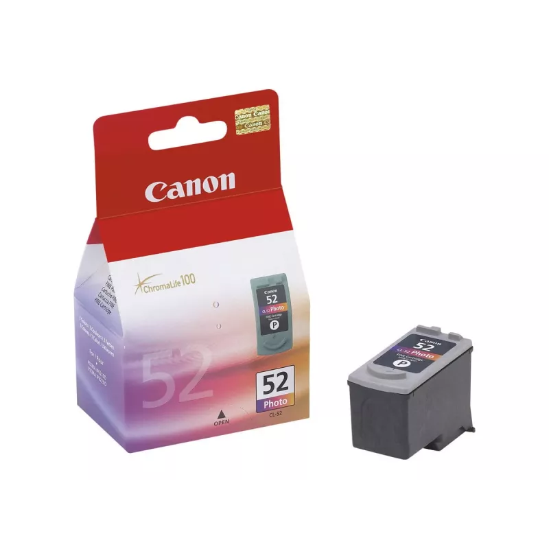 Canon CL-52 Foto-Tintenpatrone, Light Cyan/Light Magenta/Schwarz (0619B001)
