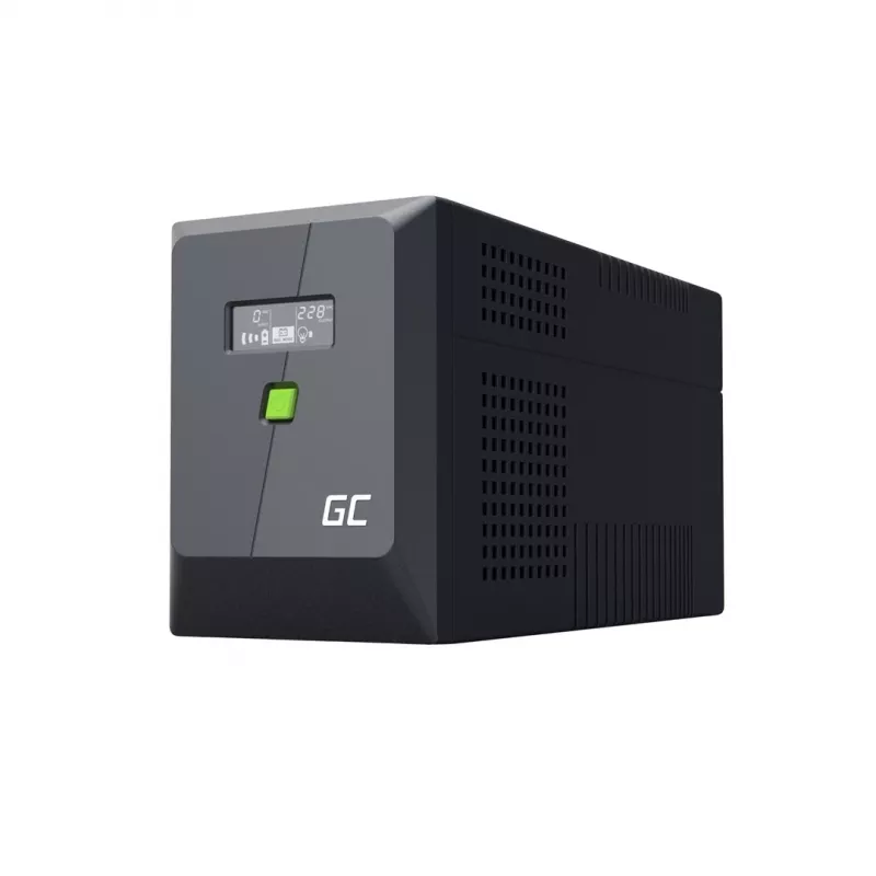 USV Line-Interactive 2 kVA 1200 W, Green Cell, 4 Wechselstromausgänge, USB, 12 V 9 Ah VRLA (Tower)