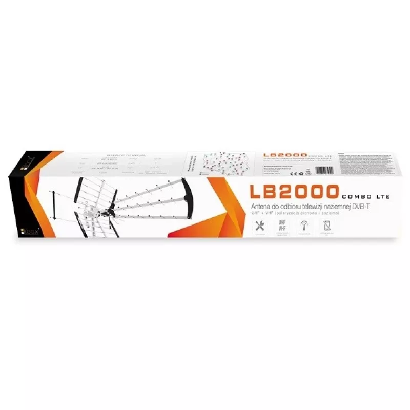 Libox LB2000 Fernsehantenne für außen, Dual, 32 dB