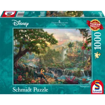 Puzzle Schmidt Spiele 4059473 — 1000 Teile, Dschungelbuch-Cartoons, 693 mm Breite