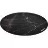Bodenschutzmatte für Stühle Arozzi Zona Round Floor Pad – Schwarz Marble, Runde Schutzmatte für Hart- und Teppichböden