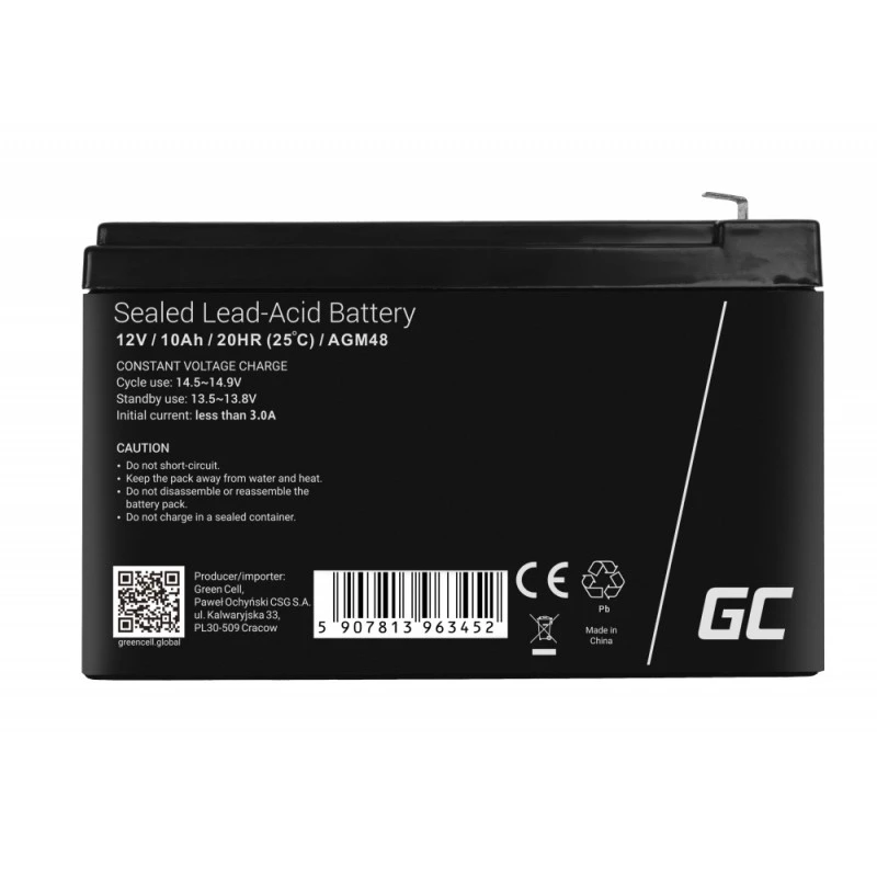 Green Cell AGM48 USV-Batterie Blei-Säure (VRLA) 12 V 10 Ah