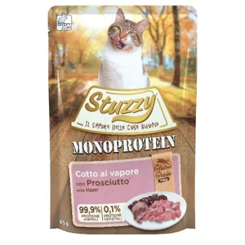 Nassfutter für Katzen Agras Pet Foods Monoprotein Ham 85 g — Schweinefleischgeschmack, getreidefrei, glutenfrei, ausgewachsene Katzen