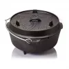 Petromax Feuertopf ft6 mit Füßen, 5,7 L, Gusseisen, Schwarz