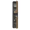 Topeshop NEL I ANT/ART Badezimmerschrank Graphit, Eiche