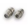 Sbox AD.F-F F-Anschluss-Adapter, F-Buchse auf F-Buchse, Zink, Silber