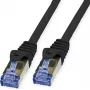 VALUE Outdoor Patchkabel Cat.6A (Klasse EA) S/FTP (PiMF), Massivleiter, LSOH, schwarz, 30 m (21.99.0721)