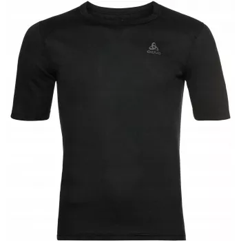 Odlo BL TOP Crew-Neck s/s ACTIVE WARM ECO Herren-T-Shirt, Größe M, Schwarz